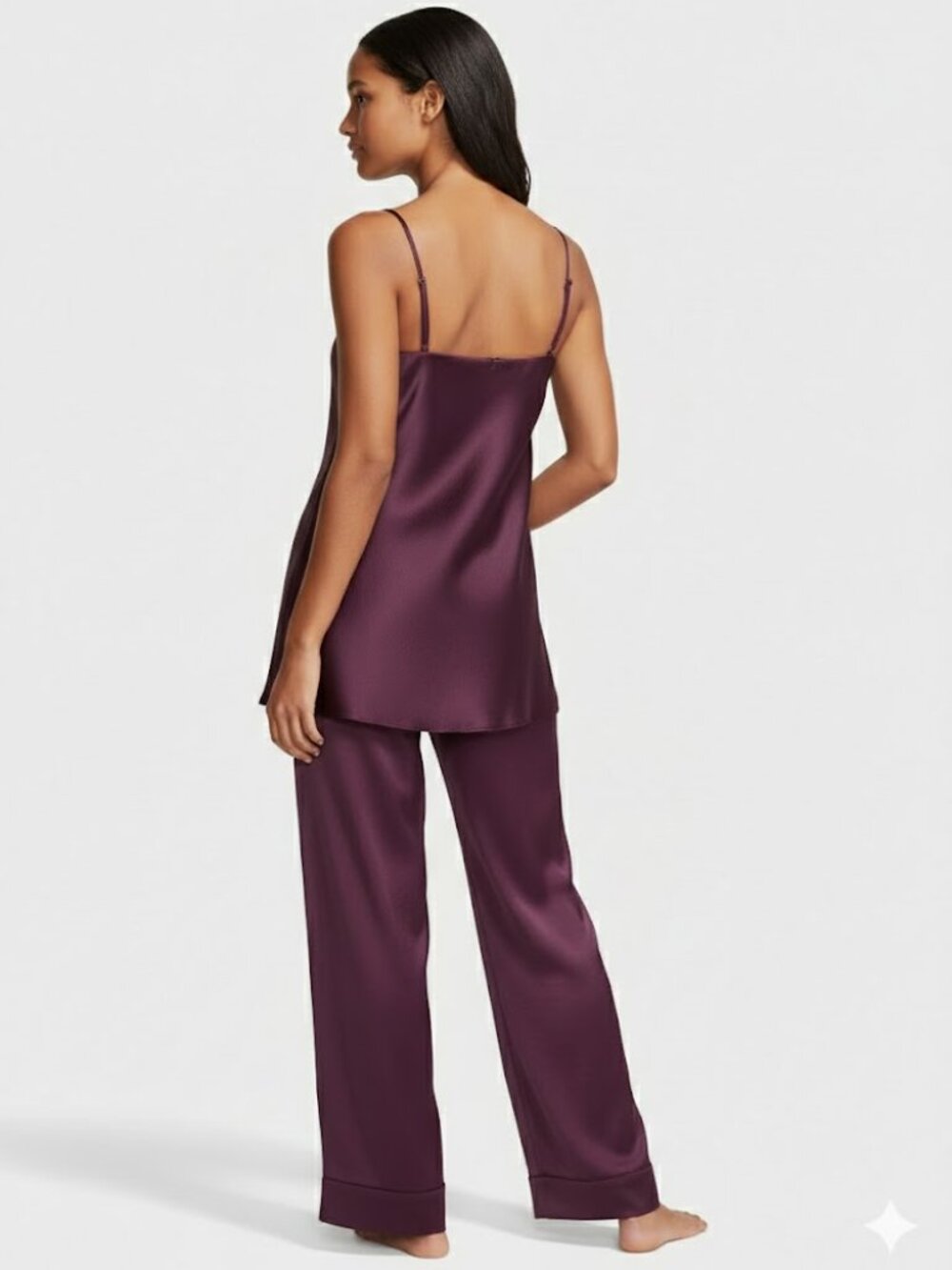 Victoria's Secret Luxe Satin Tunic Cami & Pant Set Size Small NWT - Picture 2 of 2